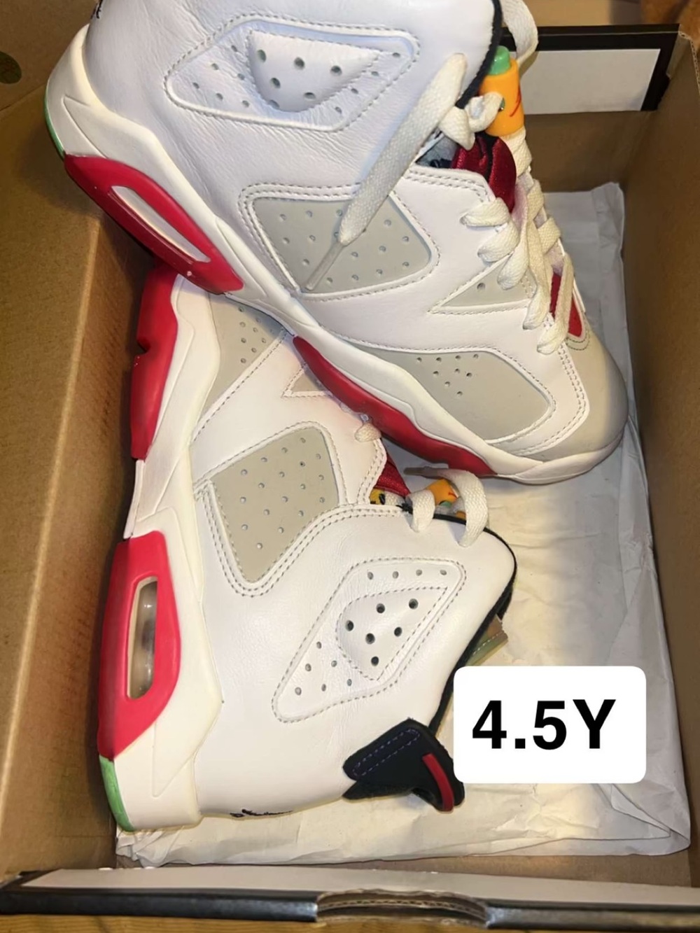 Boys GS Jordan retro 7 hare’s